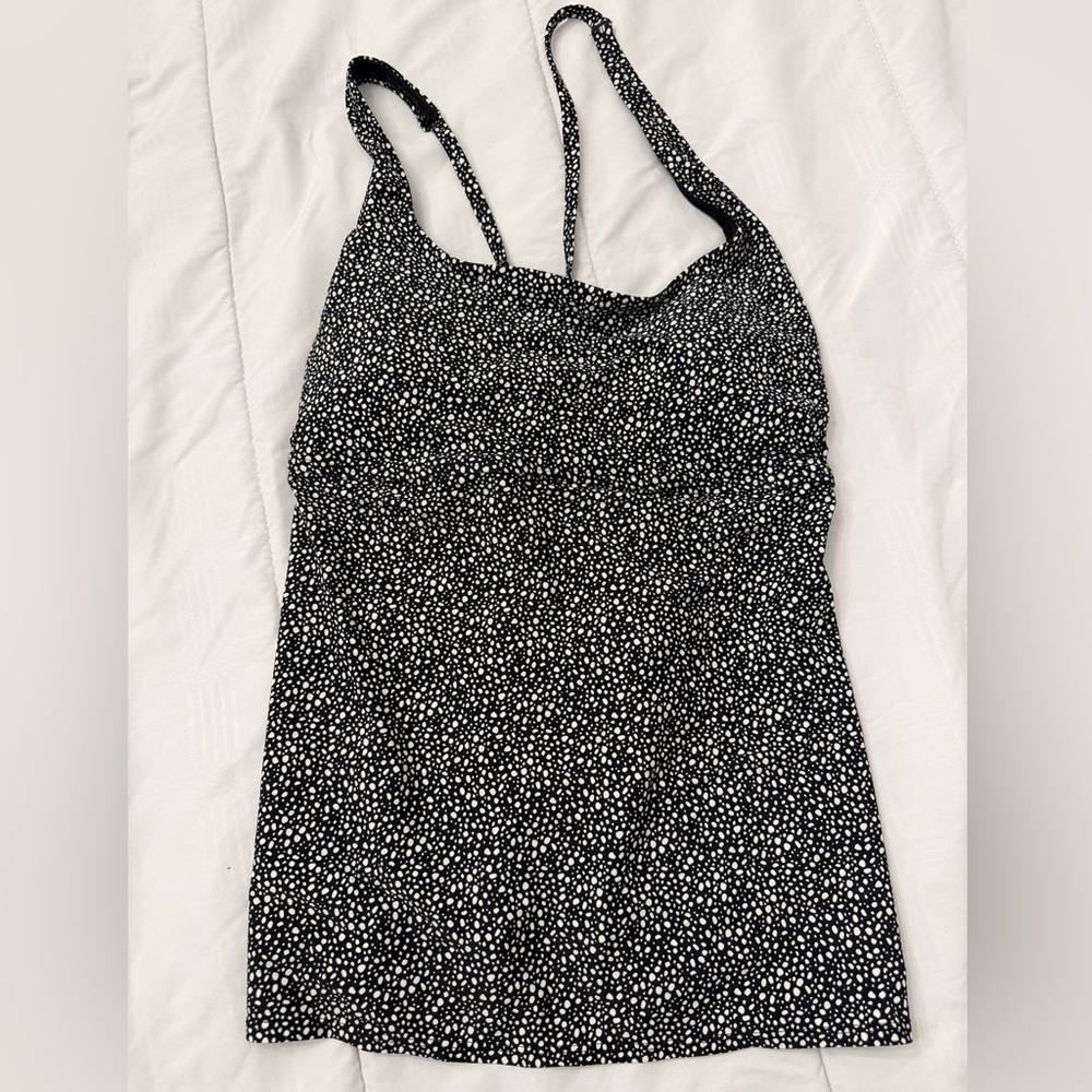 Shade & Shore Black and White Patterned Top